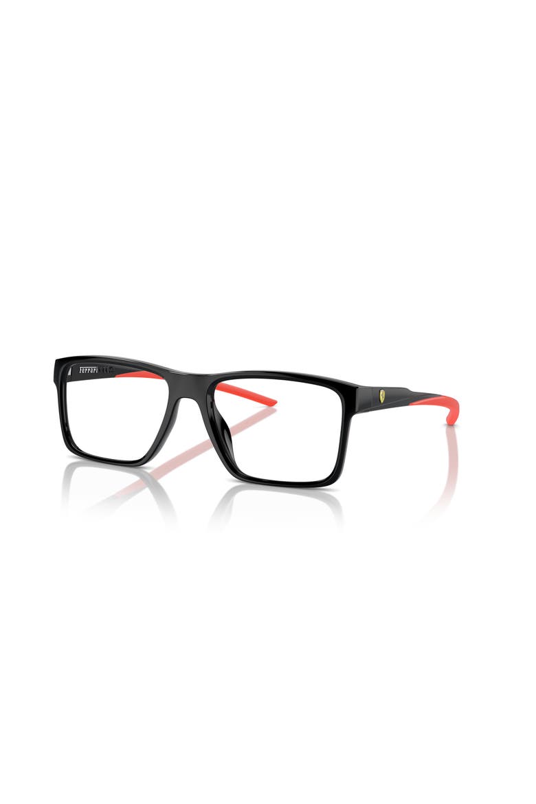 54mm Rectangle optical glasses, Main, color, Black
