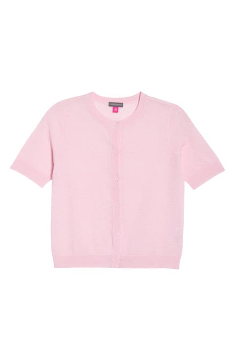 Sheer Short Sleeve Cardigan