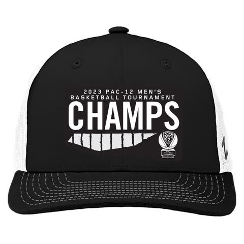 Black Arizona Wildcats 2023 PAC-12 Men's Basketball Conference Tournament Champions Locker Room Adjustable Hat