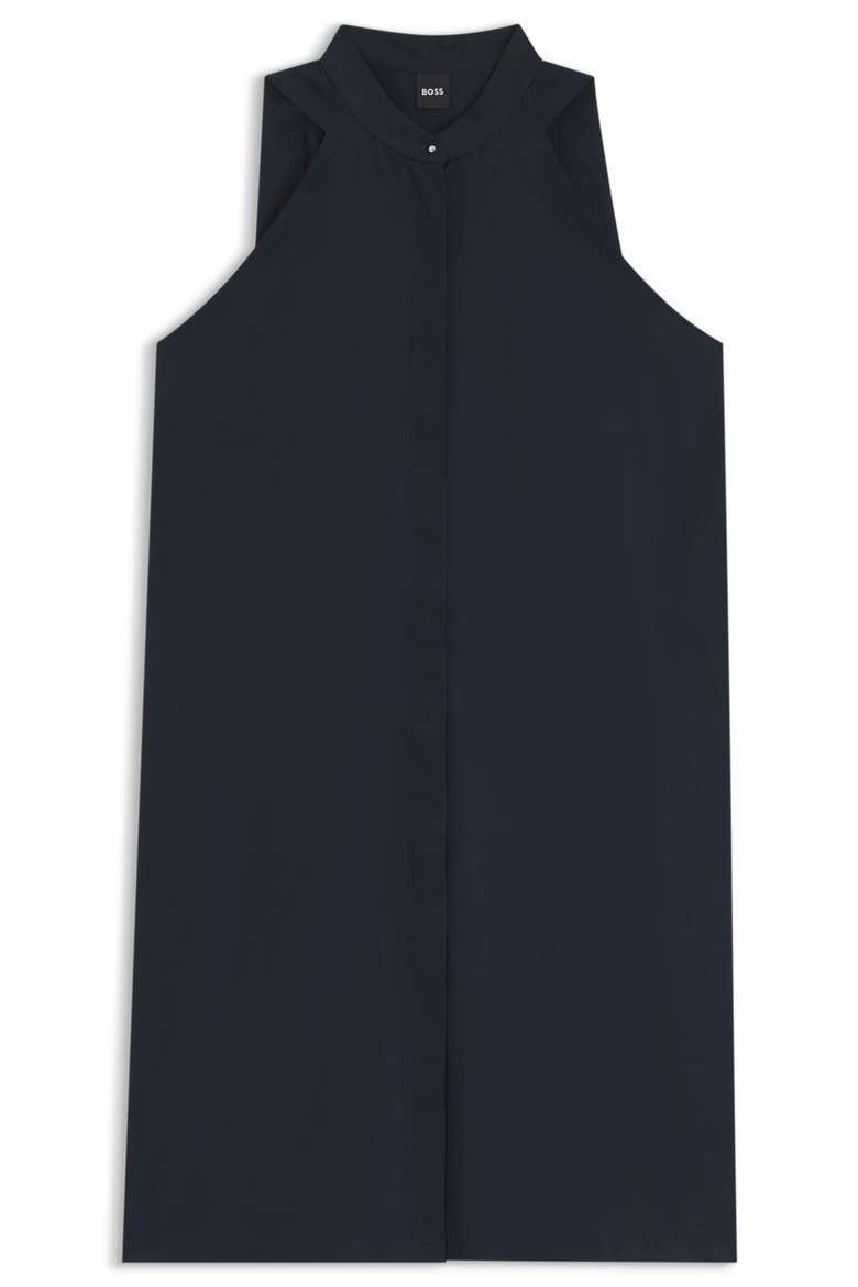Decolana Sleeveless Cotton Swing Minidress, Alternate, color, SKY CAPTAIN