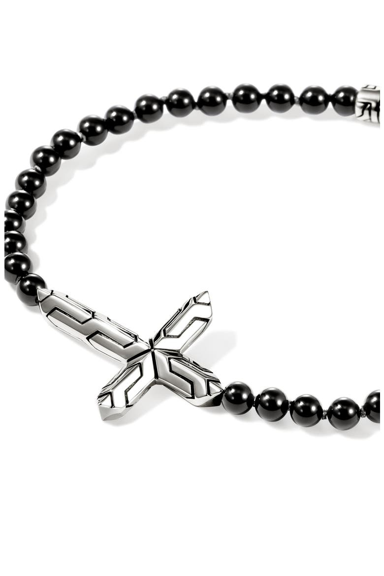 Icon 50 Cross Bracelet, Alternate, color, SILVER