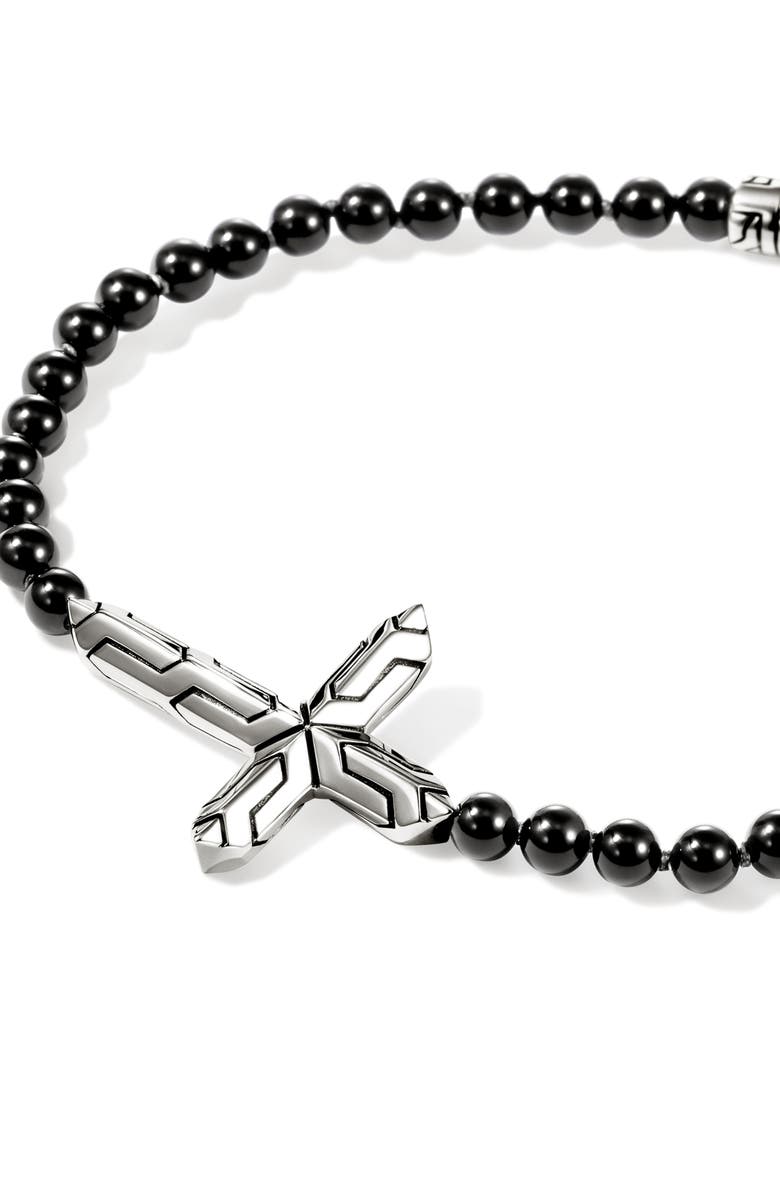 John Hardy Icon 50 Cross Bracelet, Alternate, color, Silver