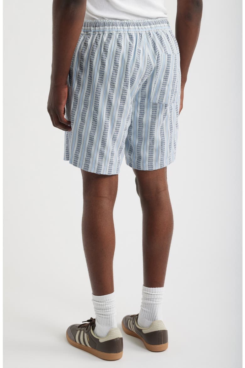 Kurt Multistripe Cotton Dobby Shorts, Alternate, color, BLUE