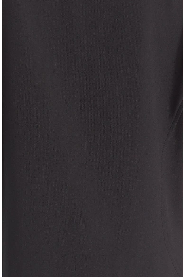 Grommet Detail Stretch Cotton Shift Dress, Alternate, color, BLACK