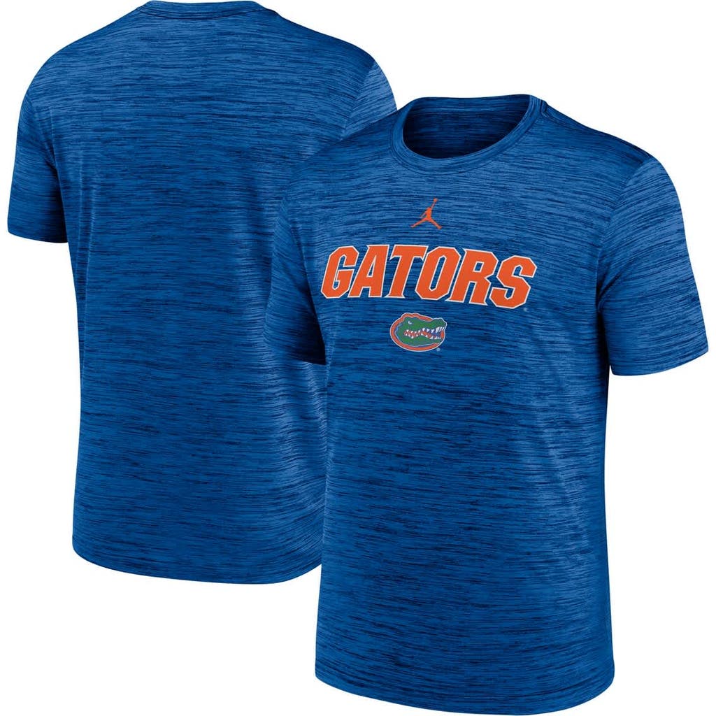 JORDAN BRAND JORDAN BRAND ROYAL FLORIDA GATORS 2025 SIDELINE VELOCITY PERFORMANCE T-SHIRT