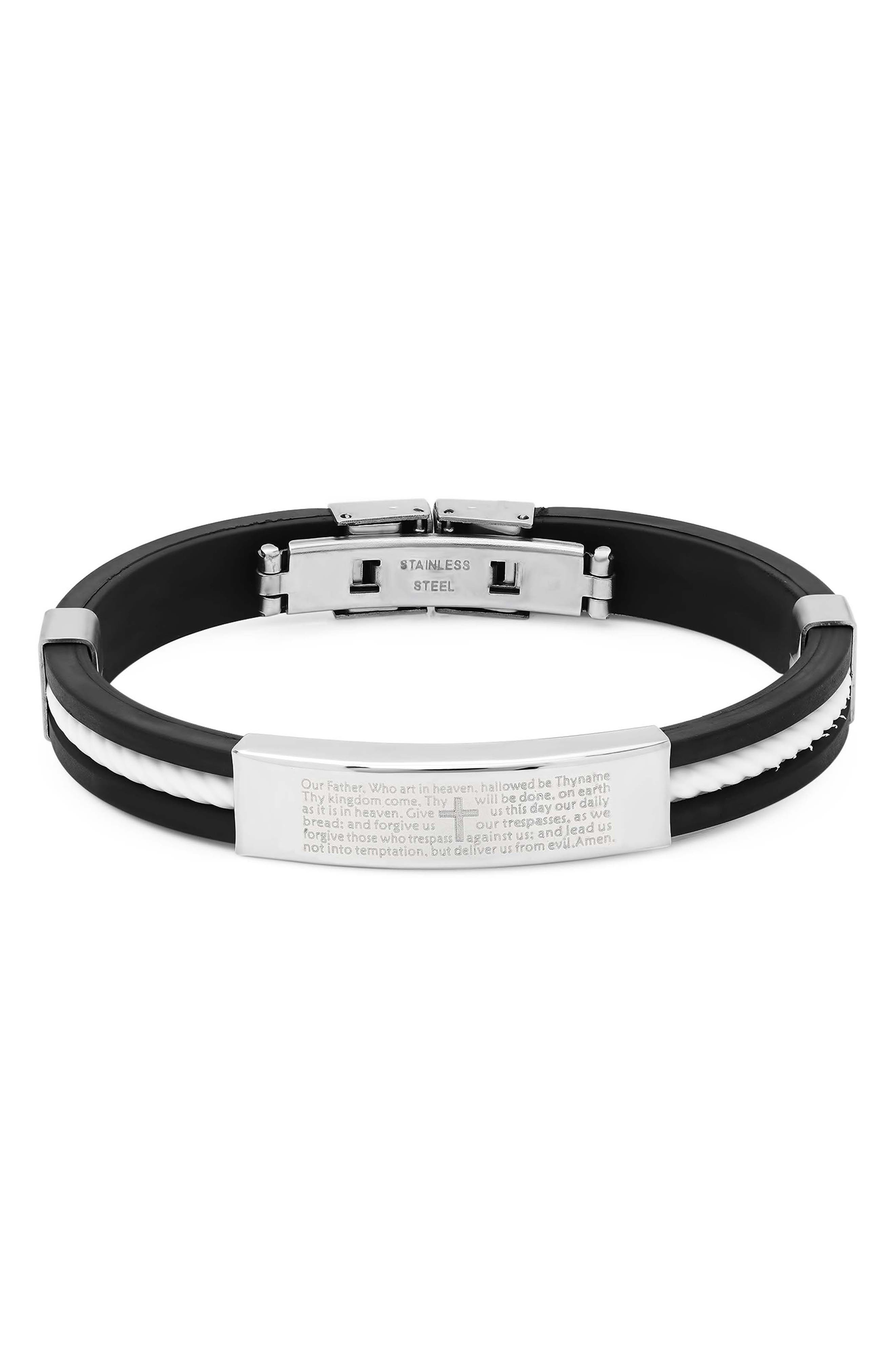 Men's Lord's Prayer ID Bracelet
