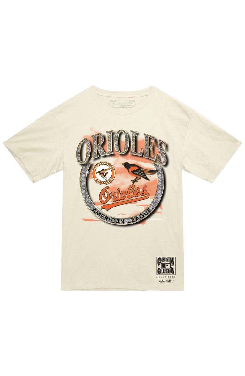 Mitchell & Ness Men's Mitchell & Ness Cream Baltimore Orioles Crown Jewels T-Shirt, Alternate, color, Cream