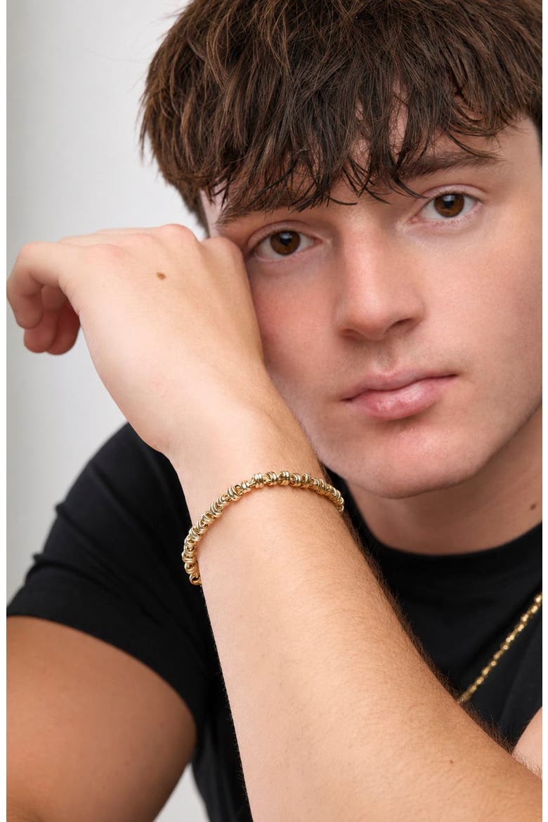 Men's 14K Gold 5.8mm Segmented Link Chain Bracelet (Online Trunk Show), Alternate, color, 14K YELLOW GOLD
