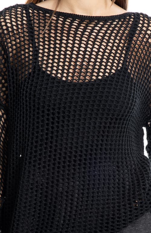 MAX STUDIO MAX STUDIO OVERSIZE OPEN KNIT SWEATER