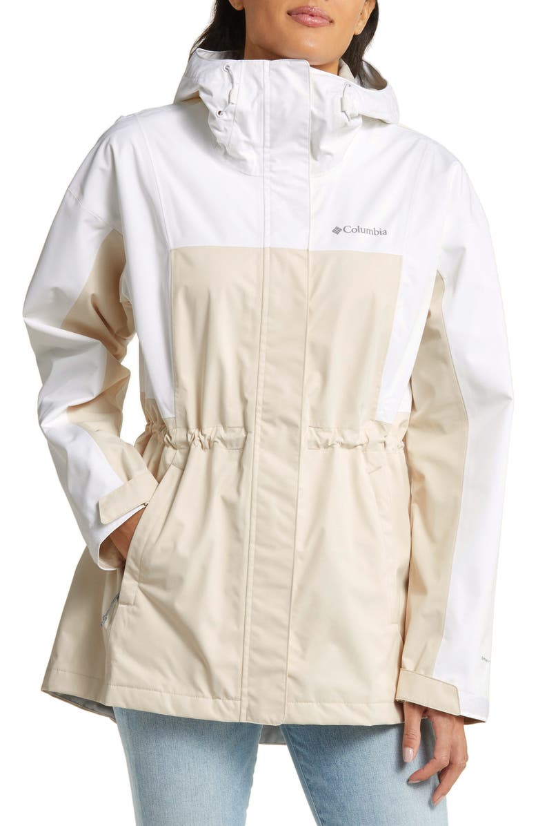 Columbia Hike Bound Waterproof Long Rain Jacket, Alternate, color,