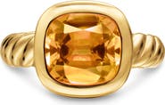 David Yurman DY Mercer® Stone Ring in 18K Yellow Gold, 10mm