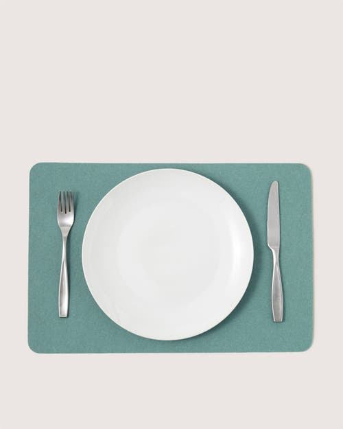Graf & Lantz Graf Lantz Merino Wool Rectangle Placemat In Green