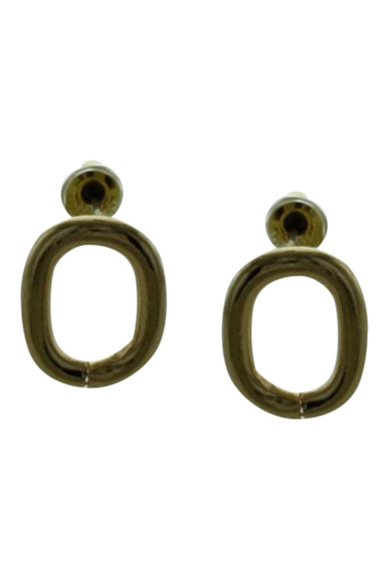 Oval Stud Earrings, Main, color, GOLD