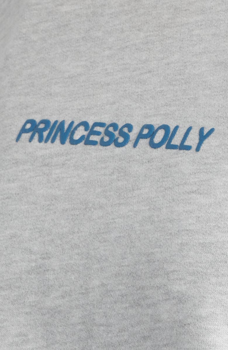 Princess Polly Logo Graphic Crewneck Sweatshirt, Alternate, color, Grey