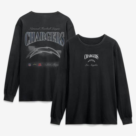 Men's Fanatics Black Los Angeles Chargers Midnight Falls Long Sleeve T-Shirt