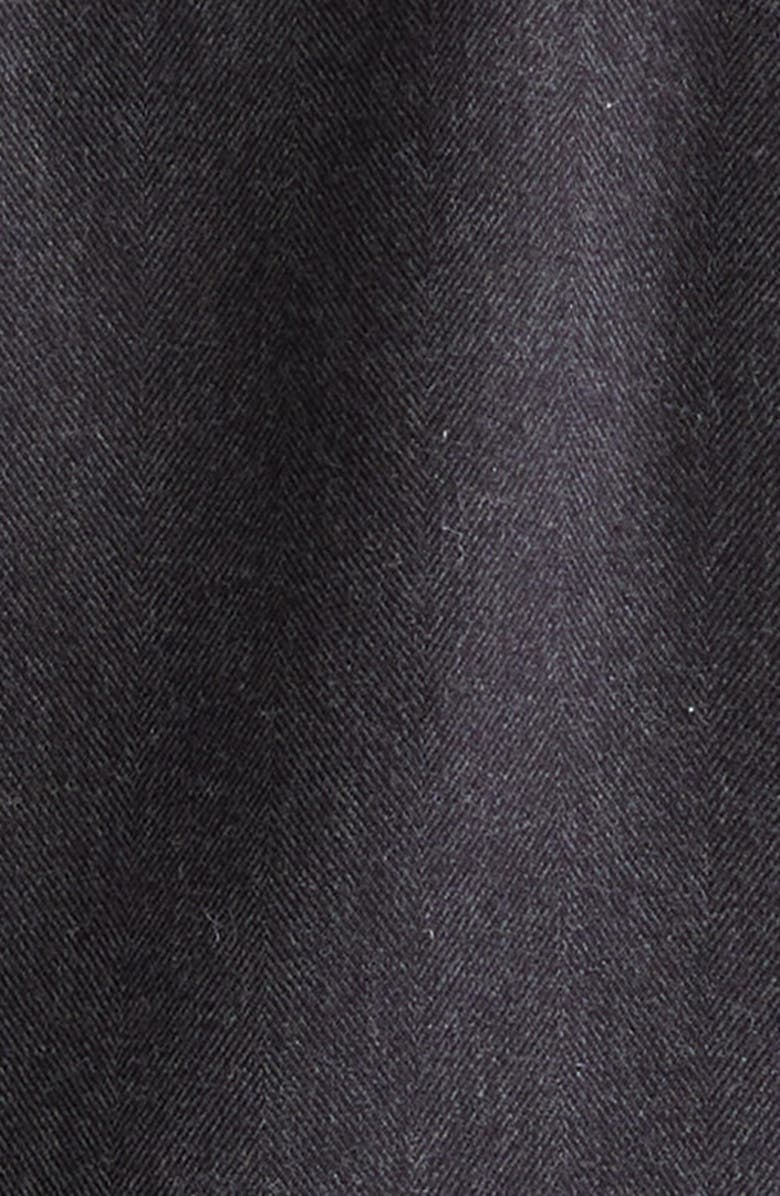 Eleventy Cotton Blend Herringbone Western Shirt, Alternate, color, Carbon