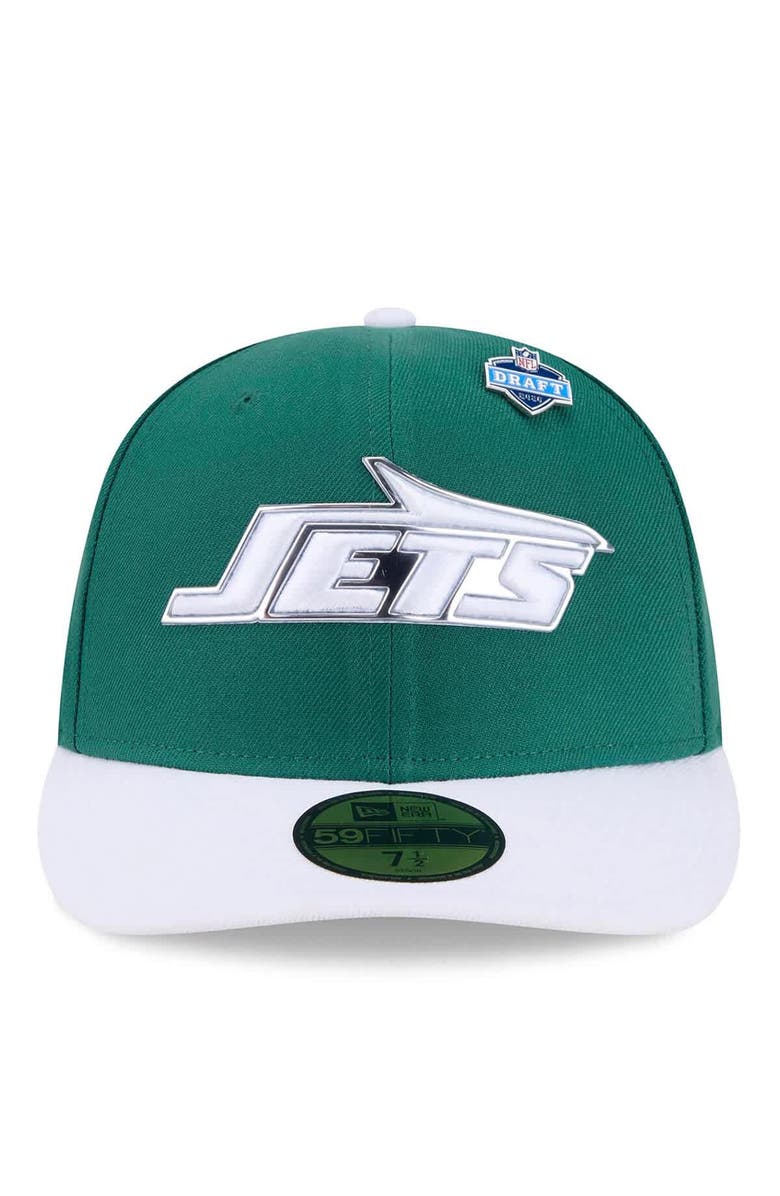 New Era Men's New Era  Green/White New York Jets 2026 NFL Draft Pre-Curved 59FIFTY Fitted Hat, Alternate, color, Green