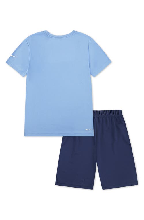 Shop 3 Brand Kids' Dri-fit Wordmark Logo T-shirt & Shorts Set
