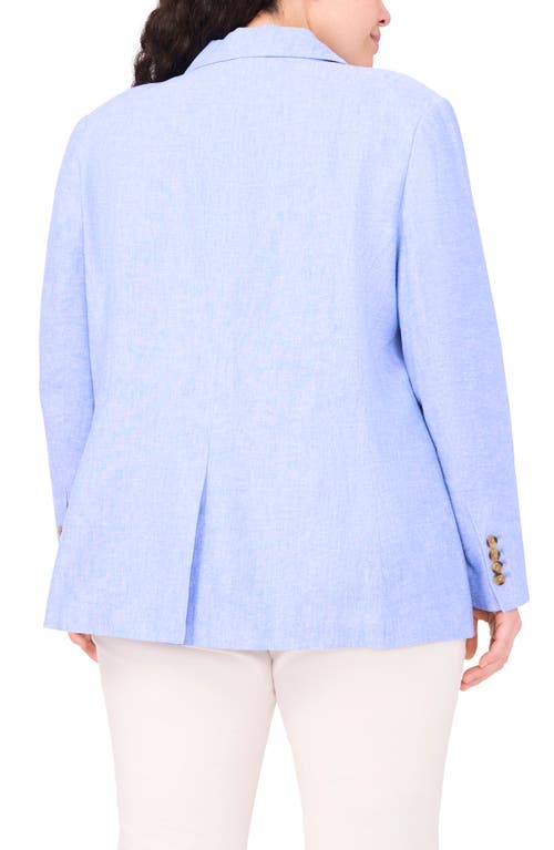 HALOGENR HALOGEN(R) ONE-BUTTON LINEN BLEND BLAZER