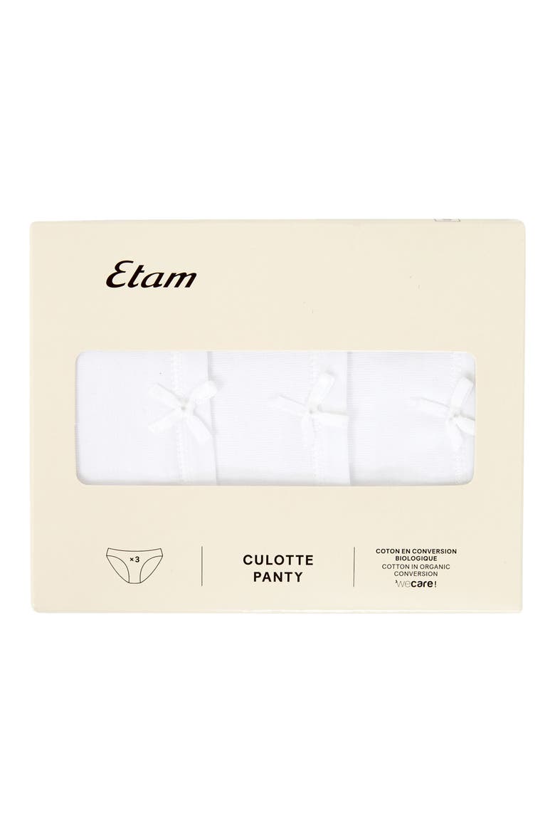 Jack 3-Pack Bikini Panties, Alternate, color, WHITE