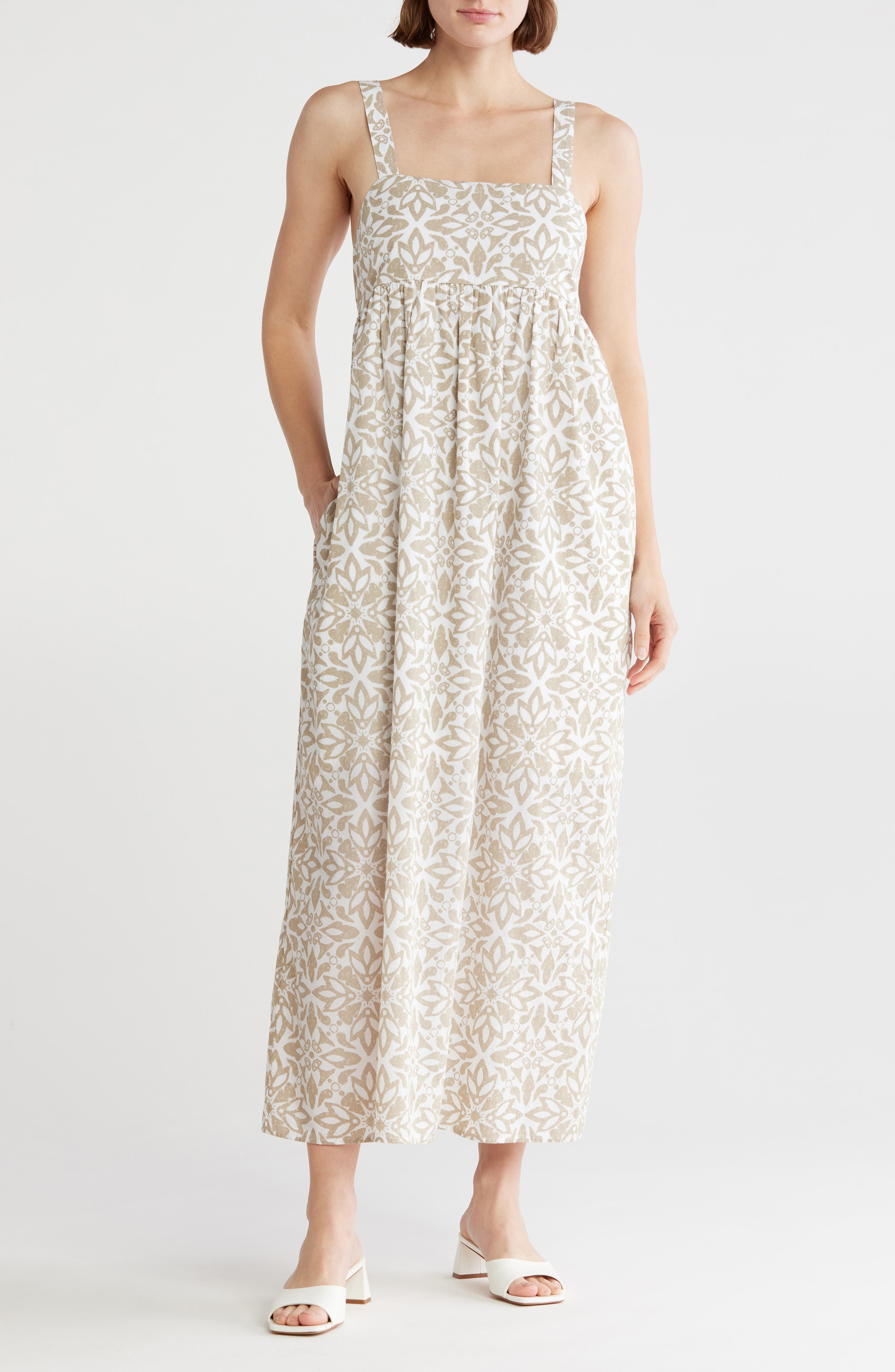 Melrose and Market Square Neck Maxi Dress
