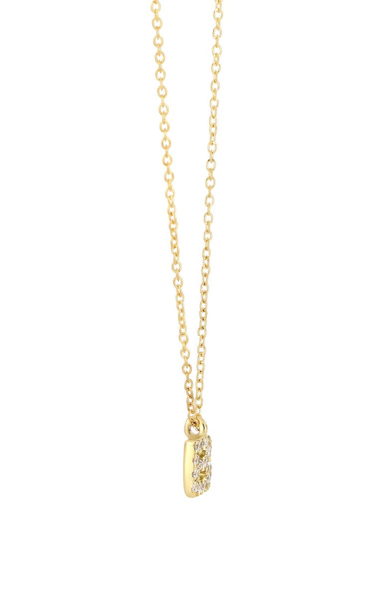 Bony Levy Icon Pavé Diamond Initial Pendant Necklace, Alternate, color, 18K Yellow Gold - B