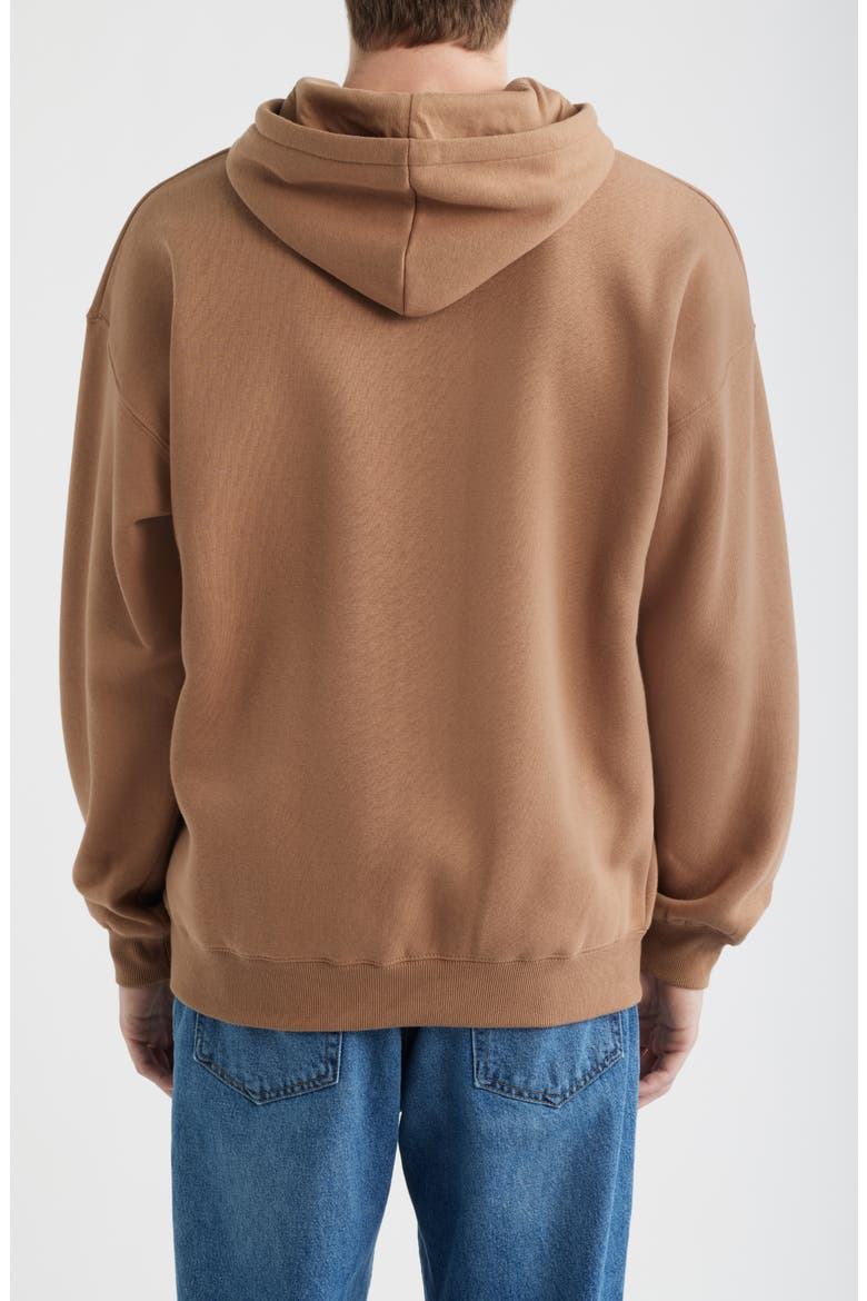 Rip Script Icon Graphic Hoodie, Alternate, color, MOCHA