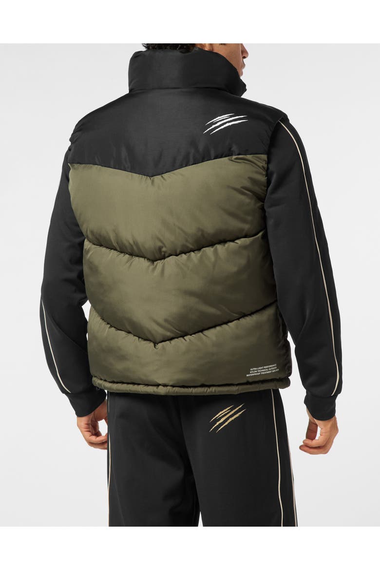 Short Vest Men, Alternate, color, Military
