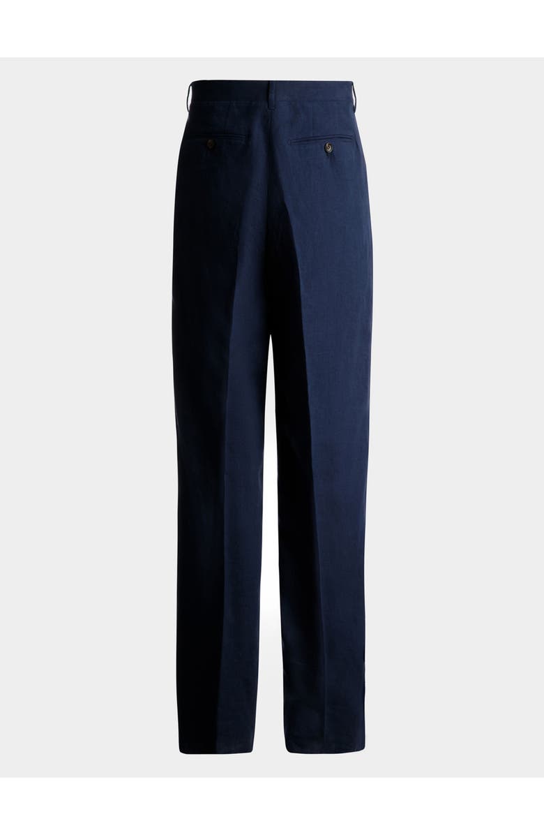 Bally Pants in Linen, Alternate, color, Blue