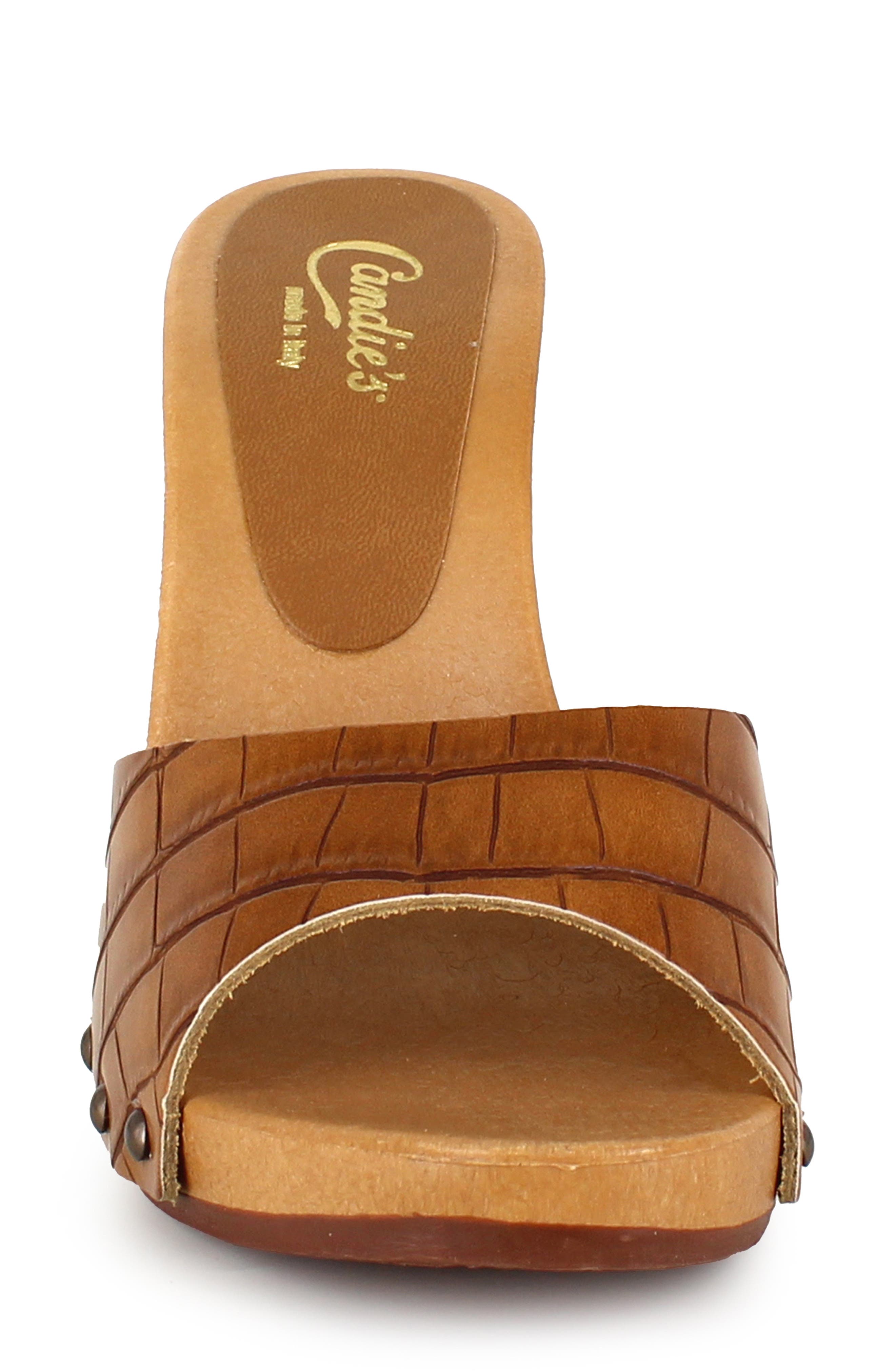 Antonella Platform Sandal, Alternate, color, BROWN CROC