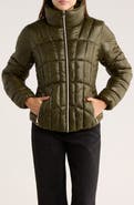 BCBGeneration Zip Corset Puffer Jacket
