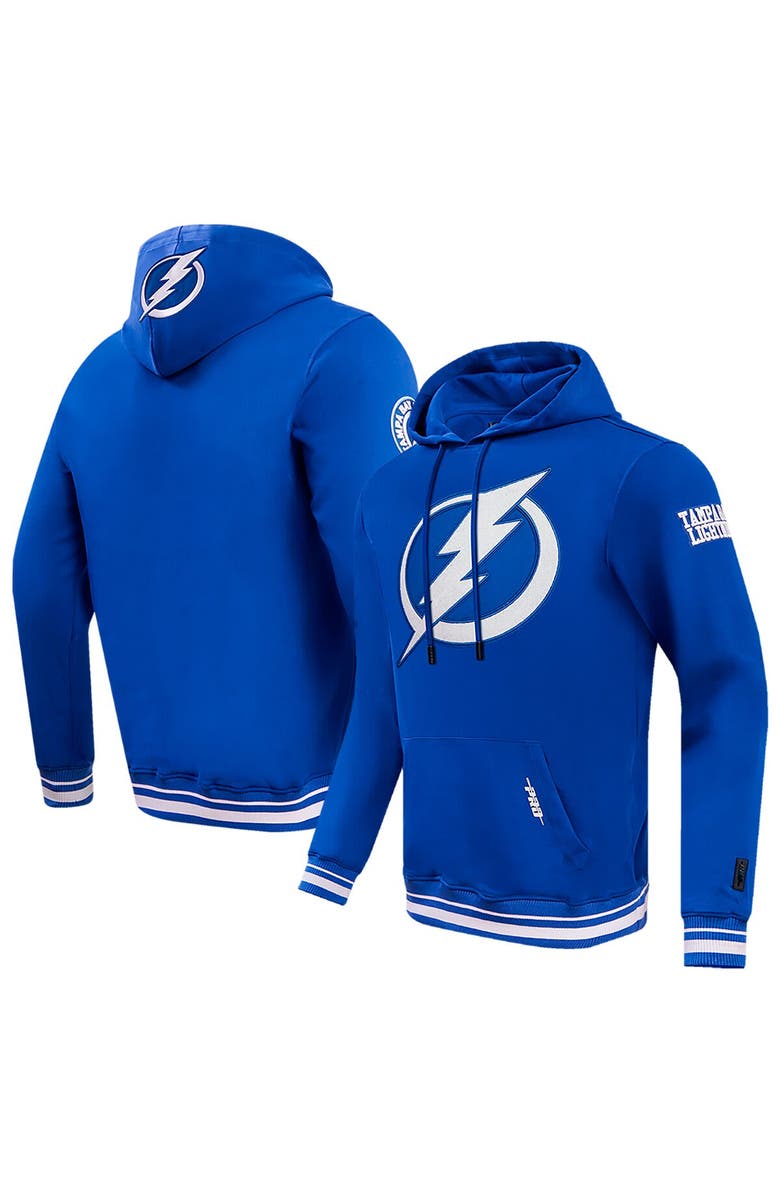 PRO STANDARD Men's Pro Standard Blue Tampa Bay Lightning Retro Classic Fleece Pullover Hoodie, Alternate, color, Blue
