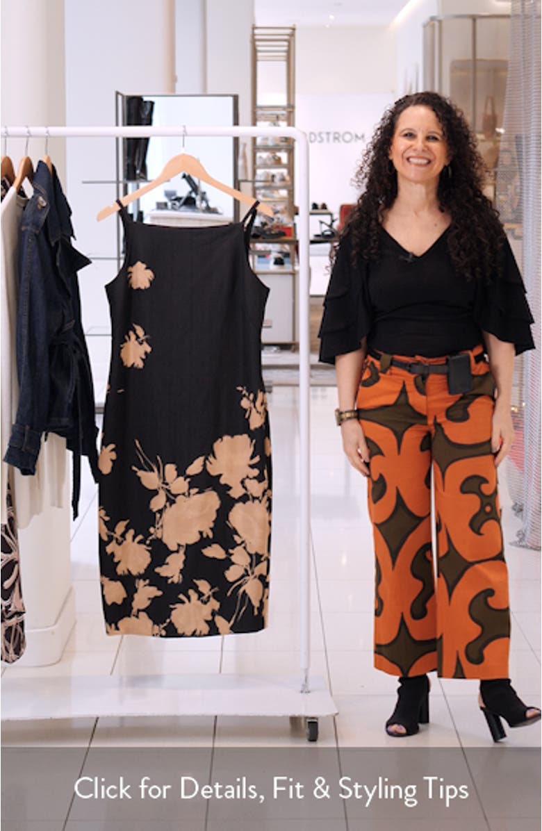 Floral Print Sheath Dress, sales video thumbnail