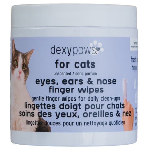 Eyes, Ears and Nose Finger Cat Wipes, 100 Count