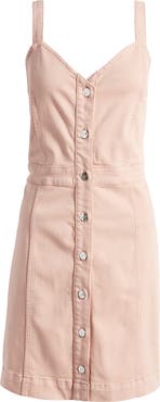 JEN7 by 7 For All Mankind Button Front Denim Minidress