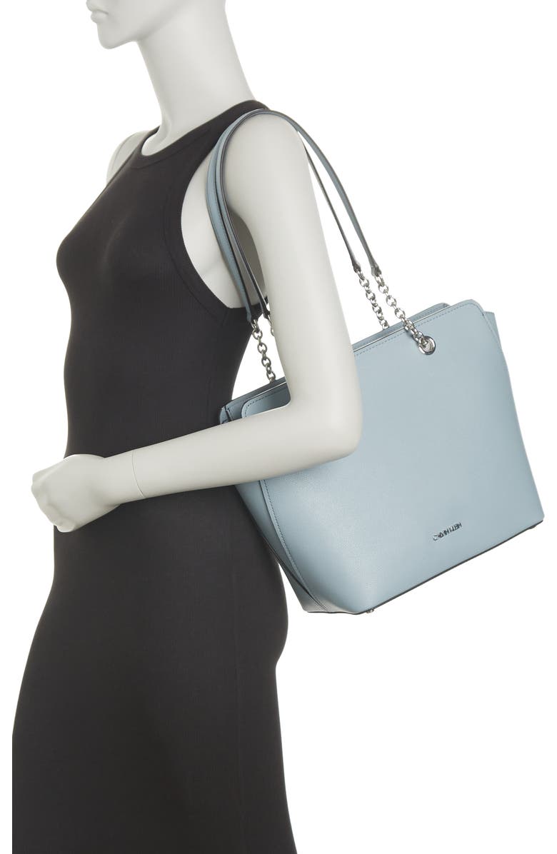 Calvin Klein Hailey Micro Pebble Top Zip Tote, Alternate, color,