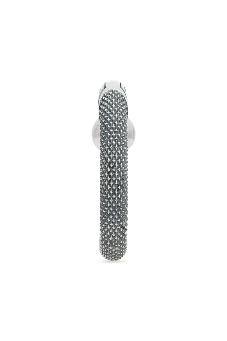 Men's Goosebumps Spring Key Ring, Alternate, color, STERLING SILVER