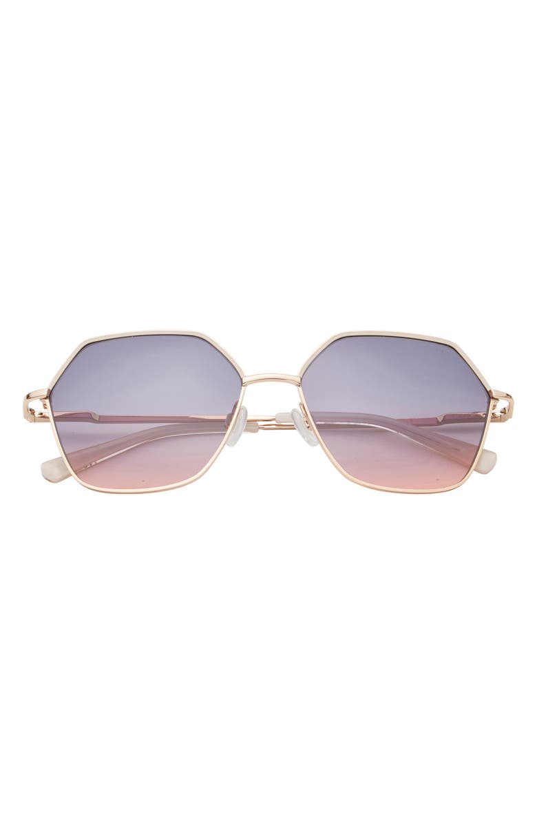 Ted Baker 57mm Oversize Sunglasses, Main, color, Rose Gold