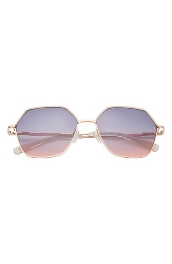Ted Baker 57mm Oversize Sunglasses In Gold