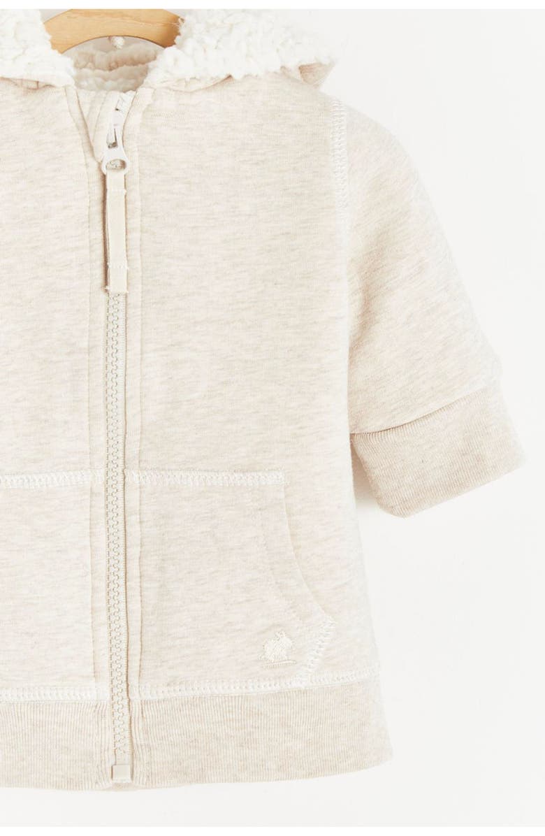 Babycottons Mundi Fleece & Teddy Fleece Hoodie, Alternate, color, 