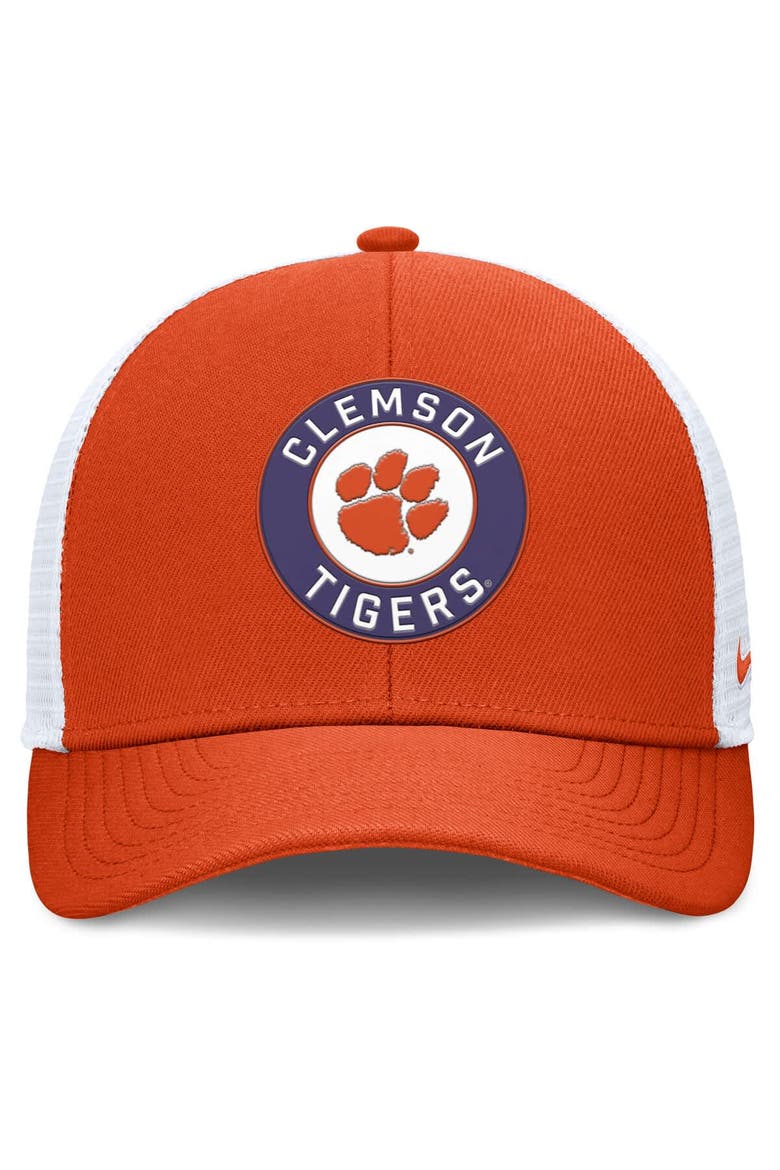 Men's Nike Orange/White Clemson Tigers Rise Primetime Performance Trucker Adjustable Hat, Alternate, color, Orange