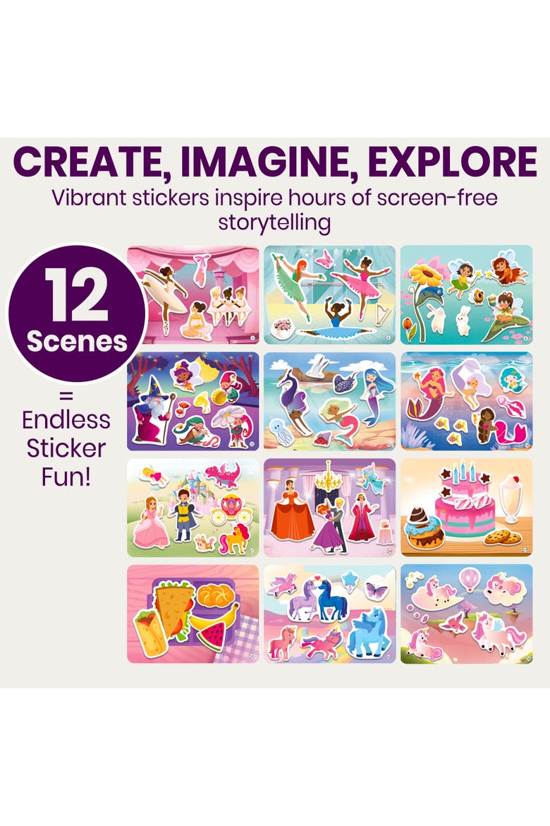 Kids Sticker Activity Books, Alternate, color, Unicorns & Mermaids