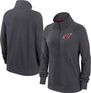 Nike Women's Nike Charcoal Arizona Cardinals Premium Raglan Performance Half-Zip Sweatshirt