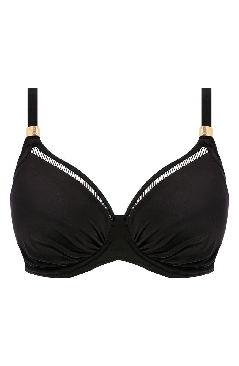 Fantasie East Hampton Underwire Bikini Top, Alternate, color, Black