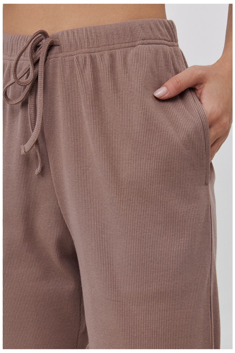 Sandy Days Loungewear Jogger Bottoms, Alternate, color, Coffee