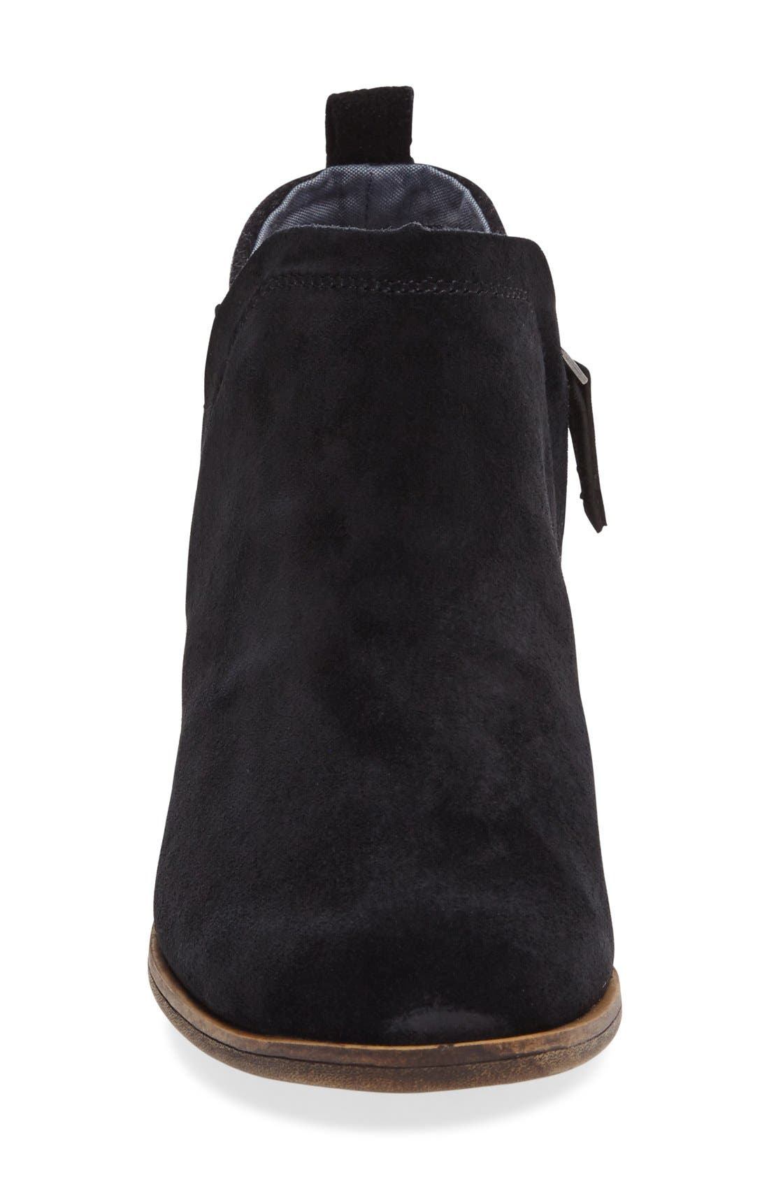 Deia Zip Bootie, Alternate, color, BLACK SUEDE