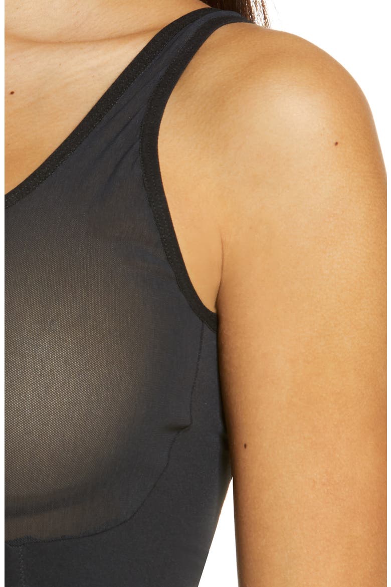 Shape Mesh Tank, Alternate, color, BLACK