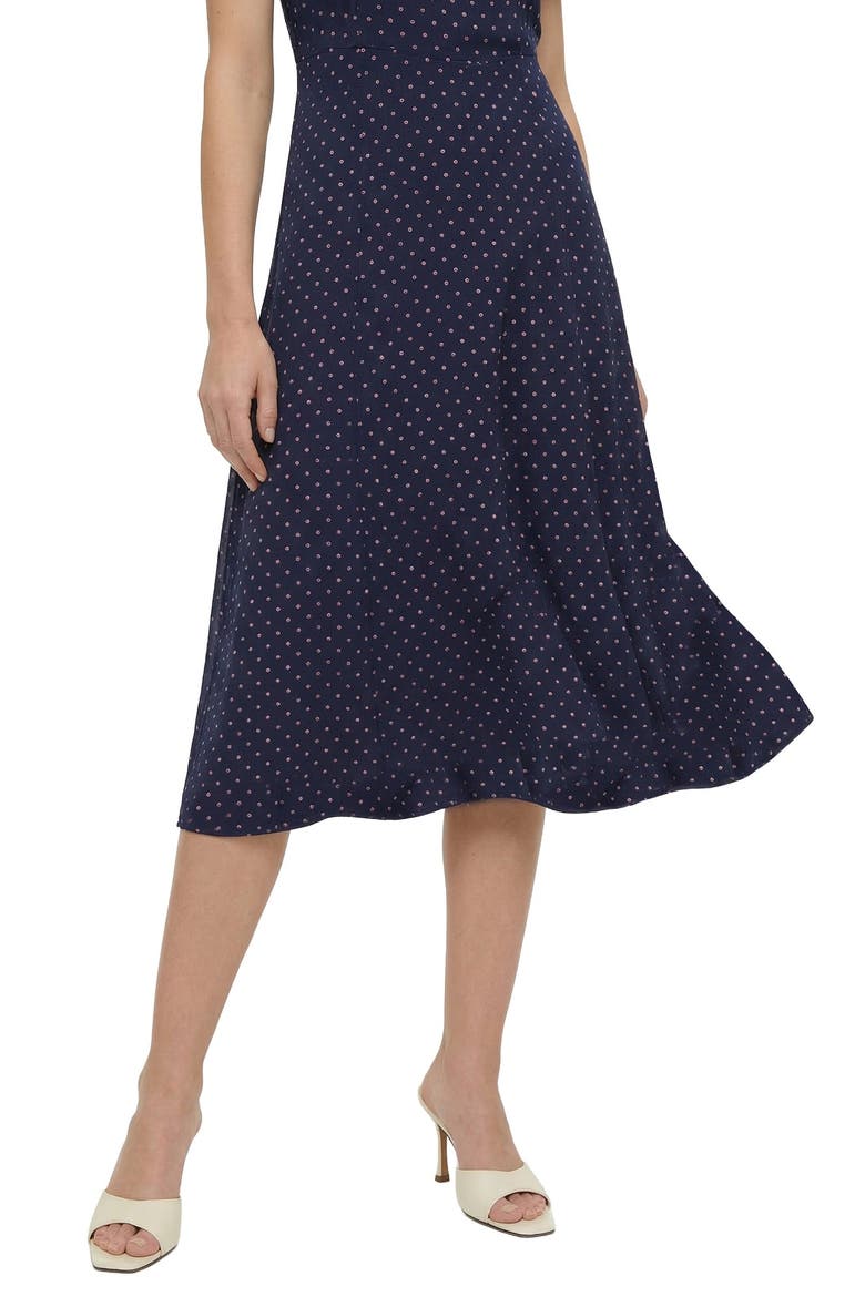 Primrose Midi Dress, Alternate, color, Navy