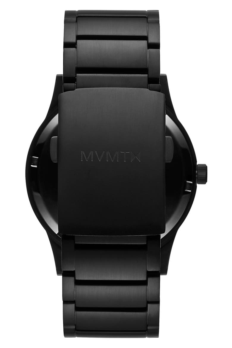 MVMT Field Bracelet Watch, 41mm, Alternate, color, BLACK