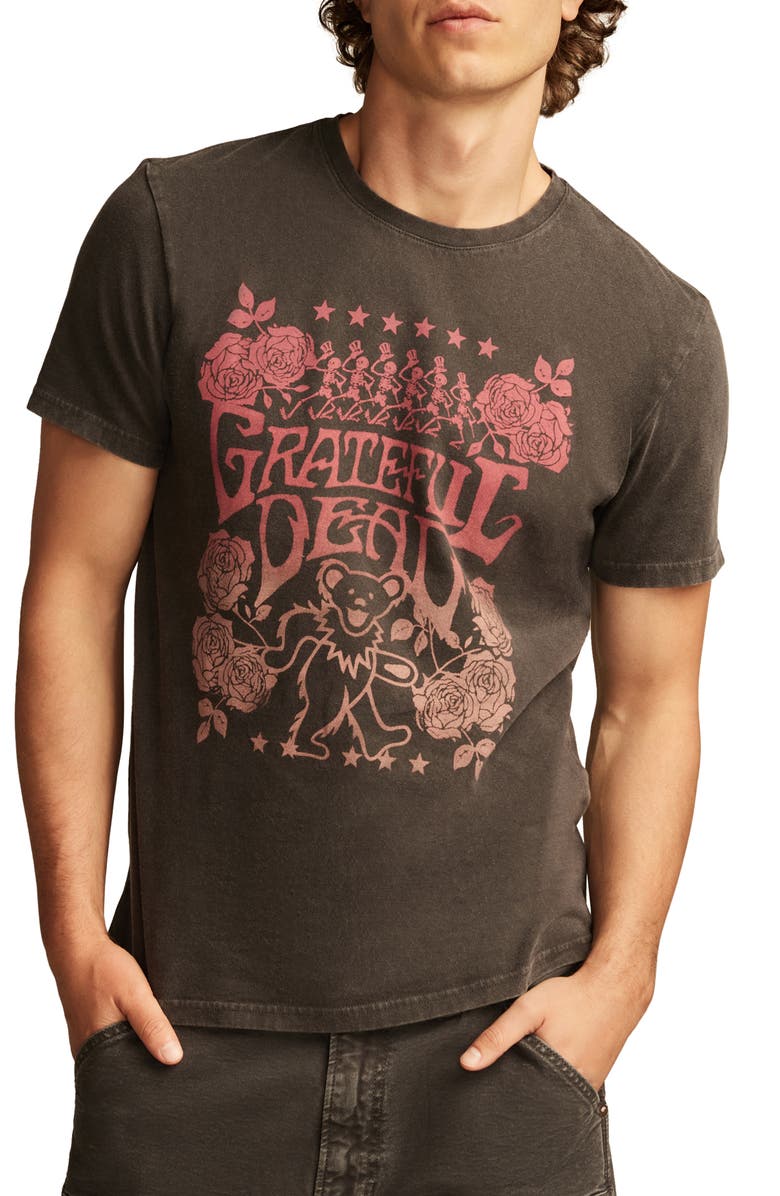 Lucky Brand Grateful Dead Rose Cotton Graphic T-Shirt, Main, color, 